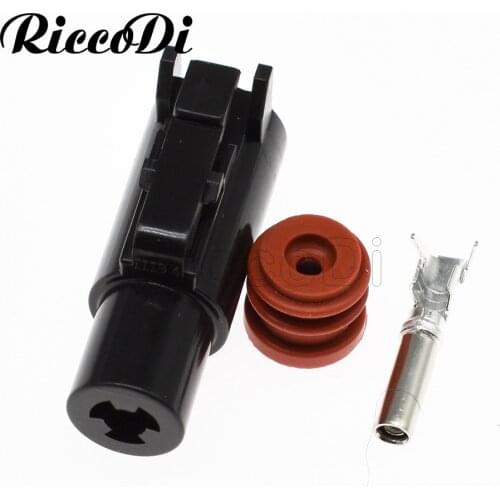 1/5/10/20Kit Deutsch DTHD Black Plastic Adapter Pa66 1 Hole Waterproof Car Connector DTHD06-1-8S