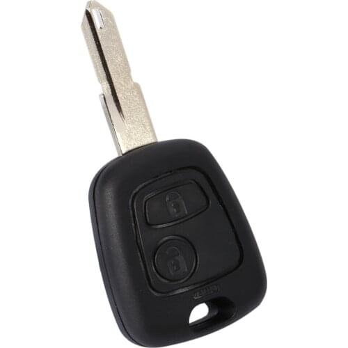 2 Buttons Uncut Blank Blade Remote Auto Car Key Fob Shell Case Replacement For Peugeot 206 Key Shell Car Accessories Brand NEW