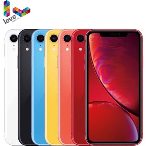 Apple iPhone XR Unlocked Used Mobile Phone 6.1" A12 3GB RAM 64GB/128GB/256GB ROM Hexa Core 12MP 4G LTE Original iOS Cellphone
