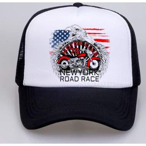 Motorcycle Club baseball cap Motorcycle Gear Cool Vintage Mens hat Moto newyork road race outdoor Breathable mesh snapback hat