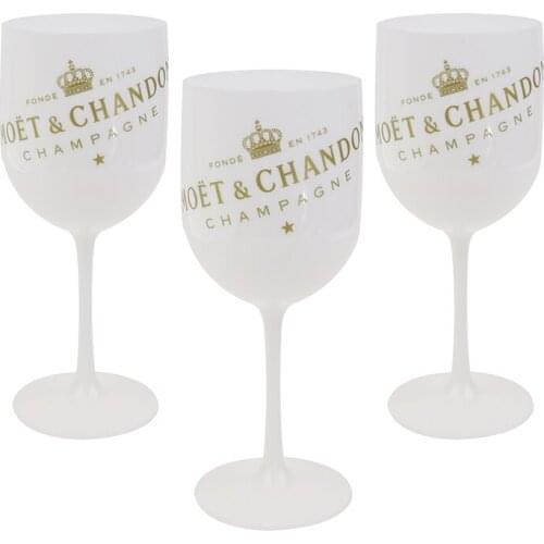 Wine Party Champagne Coupes Cocktail Glass Flutes Plating Moet Wine Goblet Electroplated Plastic Cups One Piece