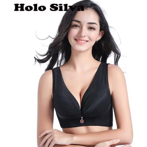 Big Size Bra Underwear Push up Lace bras 40 42 44 46 48 50 52 CDE Cup Lace Vest Women No rims Large Size Intimate Sexy Lingeries