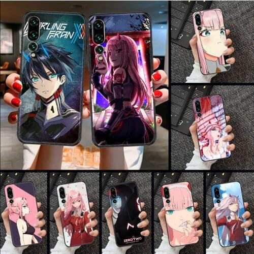 Anime Darling in the FranXX Phone case For Huawei P Mate P10 P20 P30 P40 10 20 Smart Z Pro Lite 2019 black art back pretty cover