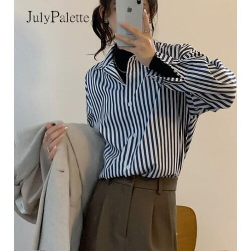 Блузки в полоску JulyPalette China At AliExpress