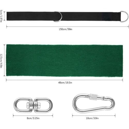 Swing Hammock Tree Mat Hanging Kit Strap Carabiner Camping Garden Swing Fittings G32A