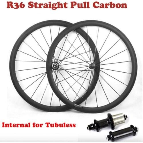 700C Straight Pull Carbon R36 Wheels Profile 35/38/45/50/55/75mm with Internal Tubeless Bicycle Wheels Carbon T700 Bike Wheels