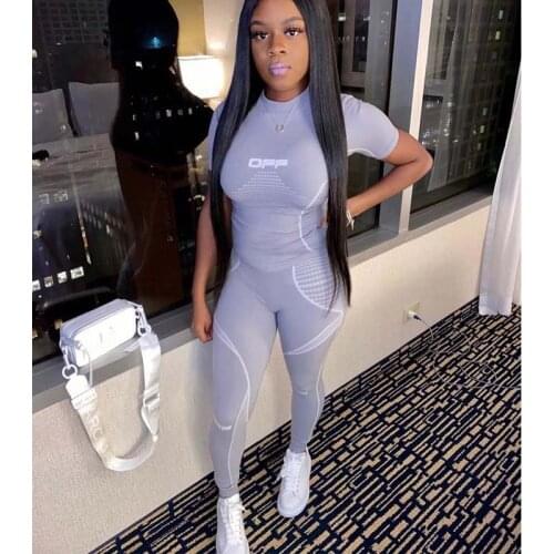 TNNAOFF Aesthetic Letter Print 2 Piece Tracksuits Women Set Short Sleeve T Shirt Tops Sexy Sweatpants Lounge Wear Matching Sets