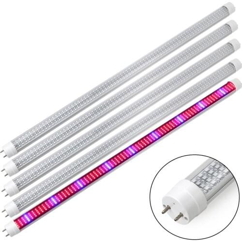 5pcs/lot Led Grow Light Bar 60cm T8 Tube Growing Lamp Full Spectrum LED Lamp for Plants Greenhouse Hydroponics Flowers Tent