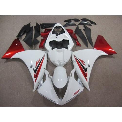 Hot White UV Paint Bodywork Fairing ABS Injection Mold For Yamaha YZF R1 2009-2011 (10) [CK1234]
