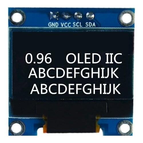 0.96 inch IIC Serial White OLED Display Module 128X64 I2C SSD1306 12864 LCD Screen Board GND VCC SCL SDA 0.96" for Arduino