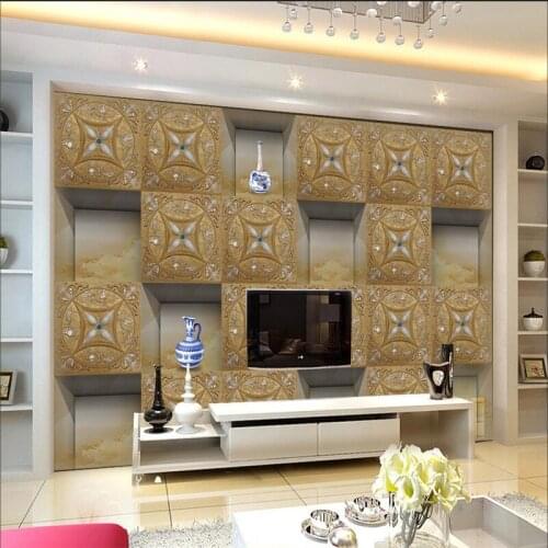 Beibehang wall paper Large custom wallpaper 3D hard bag living room bedroom sofa TV wall papel de parede infantil