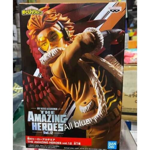 In Stock Original Banpresto THE AMAZING HEROES HAWKS Red Riot Collection Figure My Hero Academia Anime Brinquedos Anime Figurals
