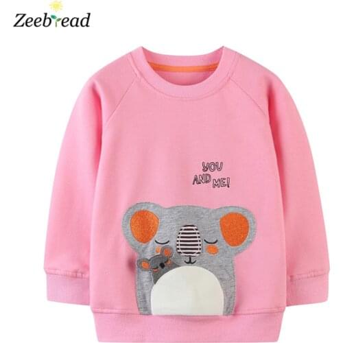 Zeebread Autumn Winter Childrens Clothes Hot Selling Cotton Sweatshirts For Girls Long Sleeve Costume Toddler Girl Hoodied