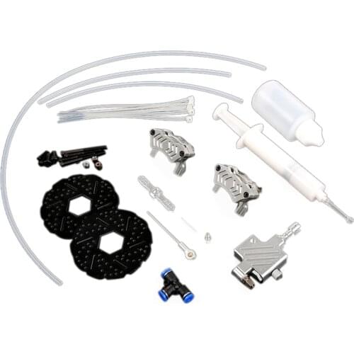 Front Wheel Hydraulic Brake System for 1/5 Scale Hpi KM Baja 5B 5SC RC Car Part