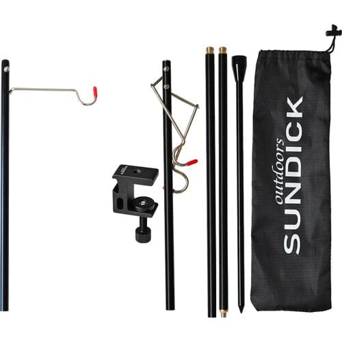 Lantern Stand Pole Portable Lamp Stand Hook Light Stand Holder for Camping Fishing Picnic BBQ Outdoor Activities