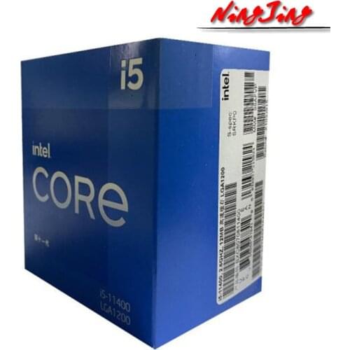 Intel Core i5-11400 i5 11400 2.6 GHz Six-Core Twelve-Thread CPU Processor L3=12M 65W LGA 1200 Need H410 B560 Z590 Motherboard