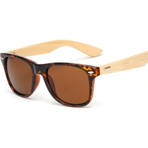 Vintage Bamboo Sunglasses Men Women Wooden Sun Glasses Fashion Retro Male Brand Designer Square Eyewear Shades Oculos De Sol