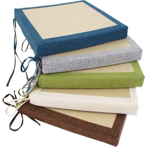 New linen Cushion Comfortable Lumbar Pain Relief Cushion Office Chair Seat Cushion Thick Foam Seat Cushion Seat Booster