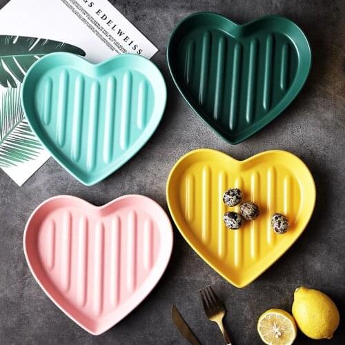 Baked Rice Bowl Peach Heart Bowl Ceramic Home Creative Personality Cute Fruit Salad Dessert Bowl Baked Grilled Bowl Tableware