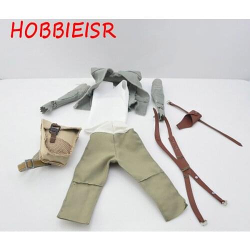 1/6 female Rey desert agent desert combat costume clothes suit model is 12inches action figure body costume decoration ornaments