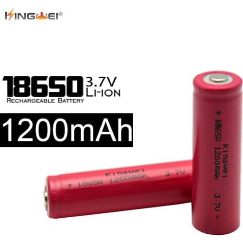 4pcs/lot 18650 Rechargeable Battery 1200mAh 3.7V Lithium Li-ion Batteries for Led Flashlight powerbank wholesale