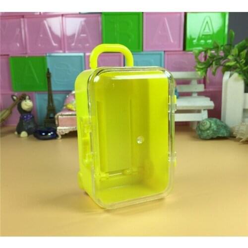 720pcs/lot Mini Trunk suitcase Shape Candy Gift Bags Cookie Bags Christmas Guests Packaging Boxes Toy Doll Candy box Party Decor