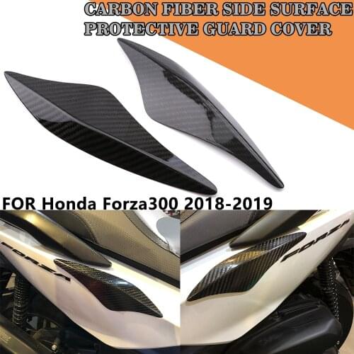 Motorcycle Accessories Carbon Fiber Side Protection Cover Left Right Decoration Guard For Honda Forza300 Forza 300 2018 2019