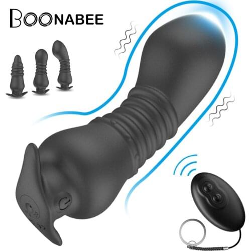 Remote Control Anal Vibrator 10 Speeds Vibrating Prostate Massager Male Butt Plug Prostata Stimulator Anal Plug Sex Toys for Man