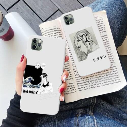 Anime tokyo revengers Phone Case Candy Color for iPhone 6 7 8 11 12 s mini pro X XS XR MAX Plus