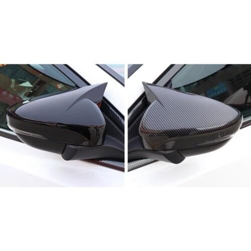 Car ABS Ox Horn Side Rear View Mirror Cover Trim for Ford Focus 2019-2020