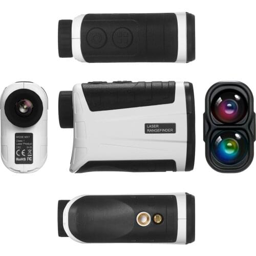 Golf Rangefinder Distance Finder with Slope Flag-Lock with with Vibration Distance Angle Measurement 6X Magnification Clear View