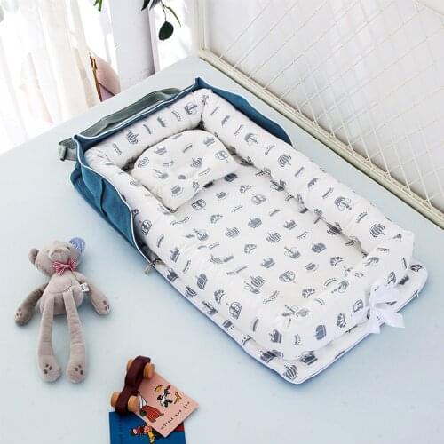 Baby Cribs Portable Baby Nest Bed for Boys Girls Travel Bed Infant Cotton Cradle Crib Baby Newborn Babybassinet for baby