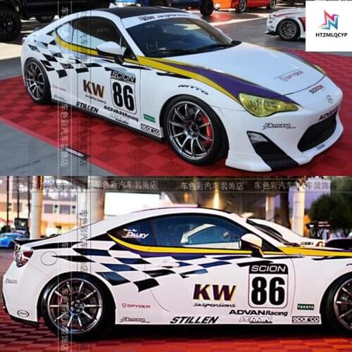 FOR Toyota 86 Personalized Sports Sticker Racing Decorate Decal Decal FOR Subaru BRZ Sports Competition Sticker Modification