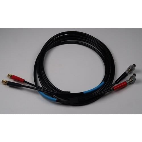 DUAL RG174 UT CABLE 90 DEGREE Equivalent LEMO 00-MICRODOT of UT flaw detector