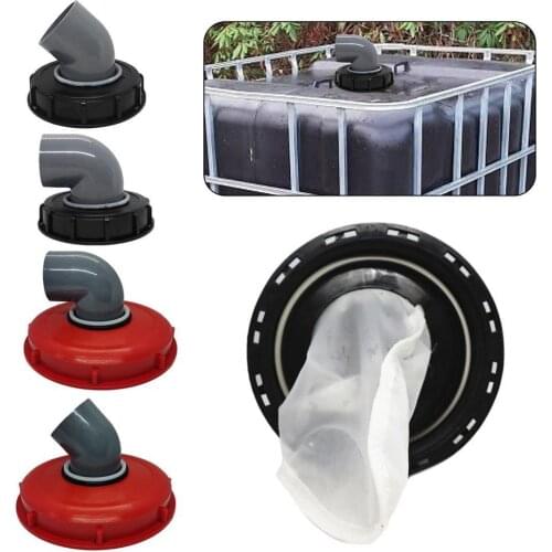 IBC Ton Barrel Cover Cap 18.7CM With Gasket With Venting Ton Barrel Plastic Cover Double Hole Tote Tank Lid Breath Cover Fitting