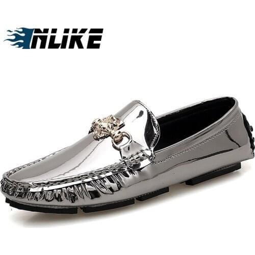 INLIKE Men Big Size Casual Men Driving Doug Shoes Male Loafers Slip Lazy Flats Leisure Shoes Men Loafers