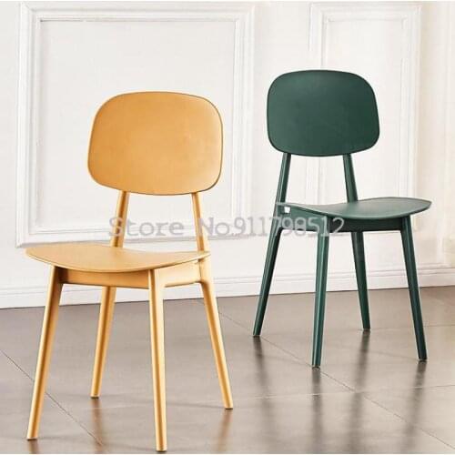 INS Nordic chair net red home dining chair plastic back stool simple lounge chair desk chair makeup chair month