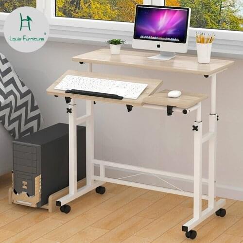 Louis Fashion Computer Tables Lifting Simple Bedside Mobile Multi-function Learning