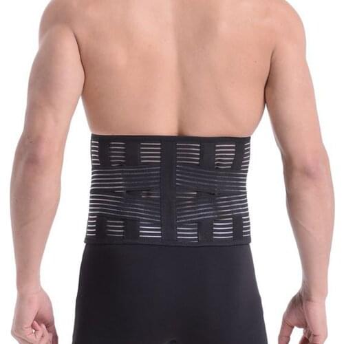 Medical Lower Back Support Belt Orthopedic Lumbar Corsets with 4-Steel Straps for Waist Spine Corrector Back Brace Men Women