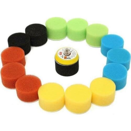 16Pcs Polishing Pad For Car Polisher 2 Inch 50mm Polishing Circle Buffing Pad Tool Kit For Car Polisher Wax Auto Fast Delivery