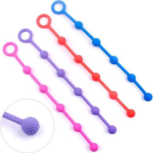 The New Lengthen Soft Anal Balls Dot Butt Plug Anal Sex Toys for Adults Small Anal Beads Sex Products for Beginners Products Sex