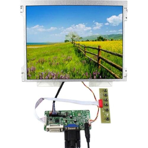 DVI VGA LCD driver board RT2281 with 12.1inch M121GNX2 1024x768 20pin LCD panel