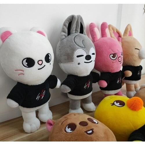 20cm Skzoo Plush Toys Stray Kids Cartoon Stuffed Animal Plushies Doll Wolf Chan Leebit Fox.ny Jiniret Puppym Kids Fans Gift