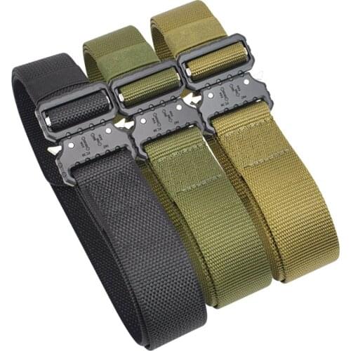 Mens Belt Nylon Tactical Military Sports Quick Release Waist Strap MOLLE Outdoor Hunting Combat Multifunctional Luxury Cobra