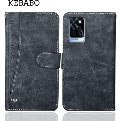 Luxury Wallet Infinix Note 10 Pro Case 6.95" Vintage Flip Leather Protective Cover For Infinix Note 10 Pro Case Phone Holder