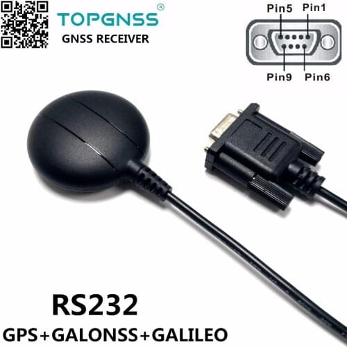 RS-232 DB9 female connector RS232 GNSS receiver,waterproof,M8030 Dual GPS+GLONASS receiver,GNSS200GR,0183NMEA Built in FLASH
