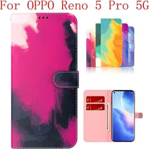 Sunjolly Case for OPPO Reno 5 Pro 5G Wallet Stand Flip PU Phone Case Cover coque capa OPPO Reno 5 Pro 5G Case Cover