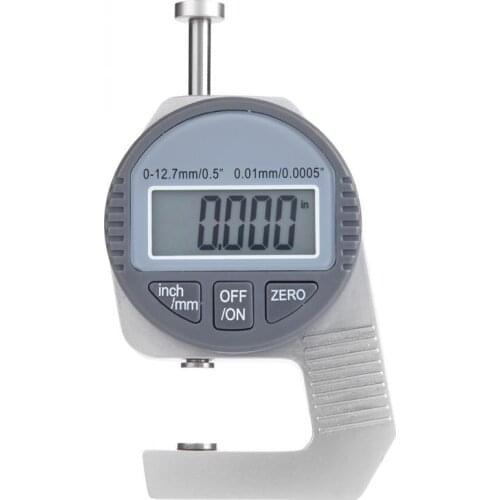Digital LCD Thickness Meter Gauge Readout Percentile Thickness Gauge 0-12.7mm/0.5 0.01mm / 0.0005 Flat Measure Head Hot Sale