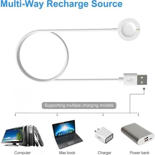 Smartwatch Dock Charger Adapter Charger 3.3ft USB Charging Cable Cord For Watch Men Smart Watch Charger Adapter