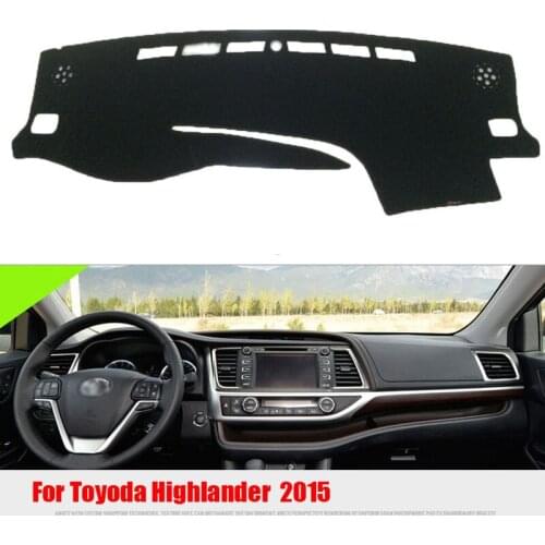 Interior Dashboard Carpet Photophobism Protective Pad Mat For Toyota Highlander 2015